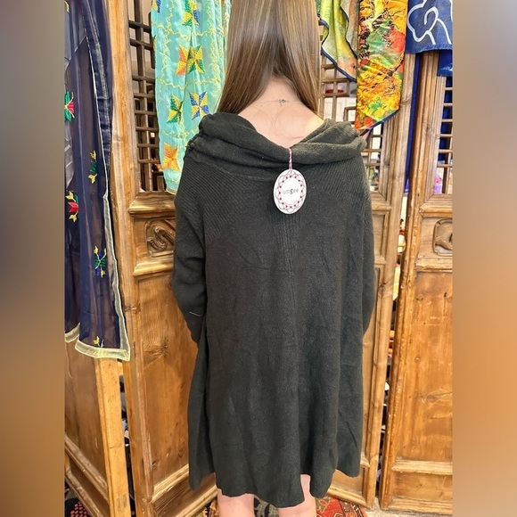 Umgee large fold over neck sweater tunic dress size large - Picture 4 of 4